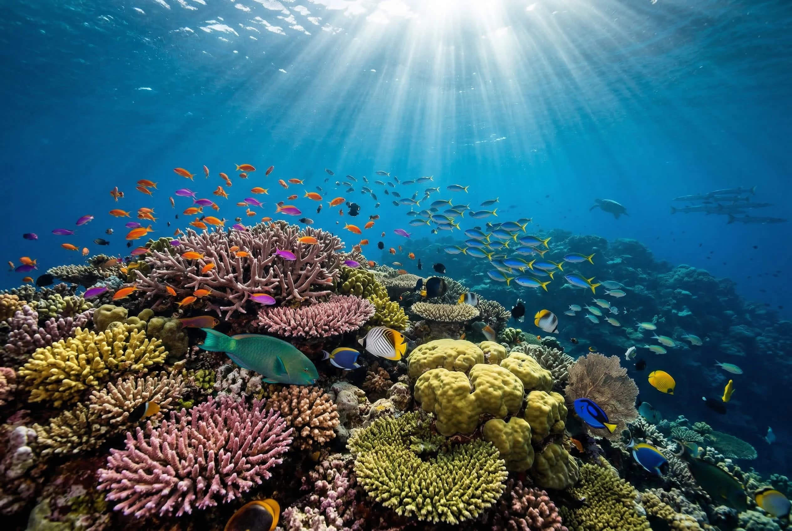 Named after the vibrant Coral Sea between Australia and Papua New Guinea.