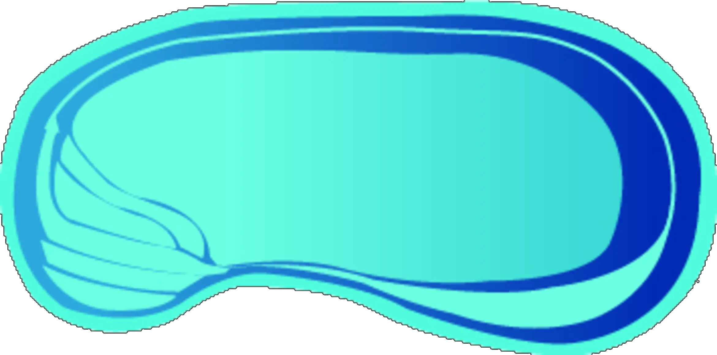 Oyster fiberglass pool